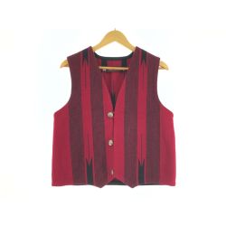 ▼▼ CENTINELA TRADITIONAL ARTS メンズ衣料 ベスト SIZE 36 レッド Bランク