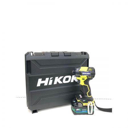  HiKOKI ハイコーキ 充電式 36V/18V コードレスインパクトドライバ 充電器・充電池2個・ケース付 WH36DD ブラック×イエロー