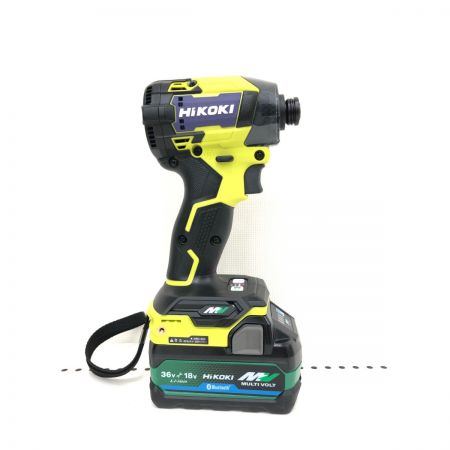  HiKOKI ハイコーキ 充電式 36V/18V コードレスインパクトドライバ 充電器・充電池2個・ケース付 WH36DD ブラック×イエロー