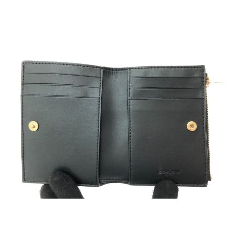  COACH コーチ レディース 二つ折り財布 コンパクトウォレット シグネチャー CM8521MAA8 ブラウン×ブラック