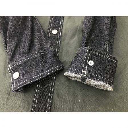  児島ジーンズ メンズ衣料 デニムシャツ SIZE M グリーン