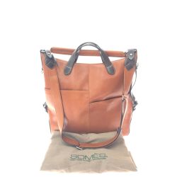 ▼▼ Somes Saddle ソメスサドル ユニセックス ブルトン マルチトート 2WAY ショルダーバッグ 大型バッグ ブラウン Bランク