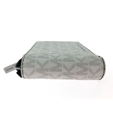  MICHAEL KORS マイケルコース メンズ 二つ折り財布 シグネチャー W ビルフォールド ジップ アラウンド 36U2LCOF3B ホワイト