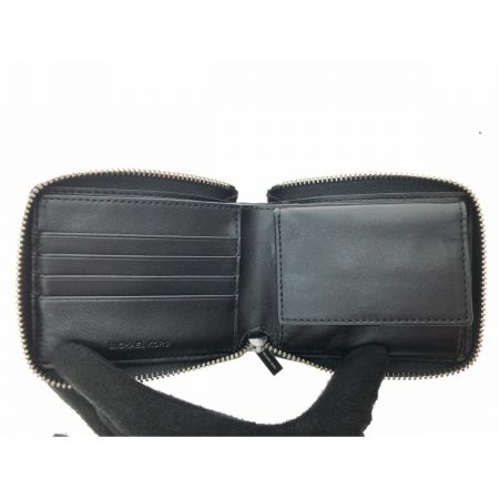  MICHAEL KORS マイケルコース メンズ 二つ折り財布 シグネチャー W ビルフォールド ジップ アラウンド 36U2LCOF3B ホワイト