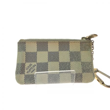  LOUIS VUITTON ルイヴィトン ユニセックス コインケース ダミエ アズール ポシェット  クレ N62659 ホワイト