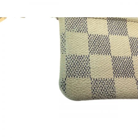  LOUIS VUITTON ルイヴィトン ユニセックス コインケース ダミエ アズール ポシェット  クレ N62659 ホワイト