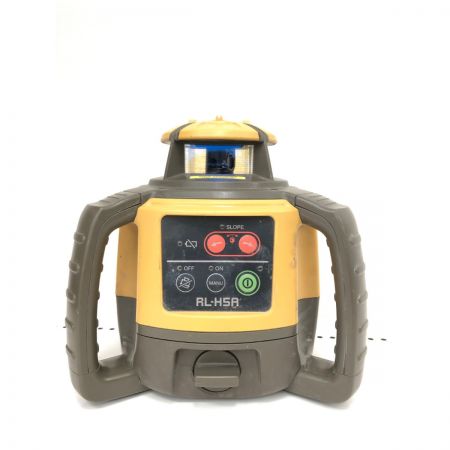  TOPCON レーザー機器 乾電池式 ローティングレーザー 受光器・専用ケース付 RL-H5A イエロー
