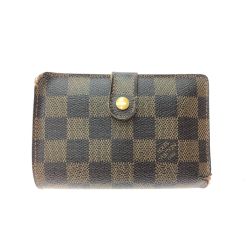 ▼▼ LOUIS VUITTON ルイヴィトン レディース 二つ折り財布 がま口 ダミエ ポルト モネ・ビエ ヴィエノワ N61664 ブラウン Cランク