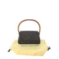 ▼▼ LOUIS VUITTON ルイヴィトン レディース ハンドバッグ モノグラム セミショルダー ミニルーピング M51147 ブラウン Aランク