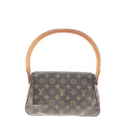  LOUIS VUITTON ルイヴィトン レディース ハンドバッグ モノグラム セミショルダー ミニルーピング M51147 ブラウン