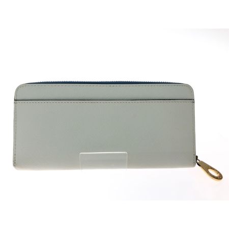  CASTELBAJAC カステルバジャック レディース 長財布 ラウンドファスナー ルル ホワイト×ブルー