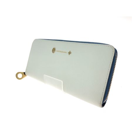  CASTELBAJAC カステルバジャック レディース 長財布 ラウンドファスナー ルル ホワイト×ブルー