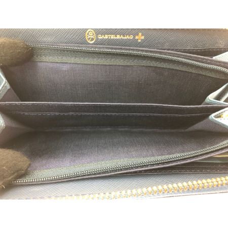  CASTELBAJAC カステルバジャック レディース 長財布 ラウンドファスナー ルル ホワイト×ブルー