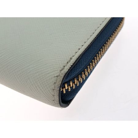  CASTELBAJAC カステルバジャック レディース 長財布 ラウンドファスナー ルル ホワイト×ブルー