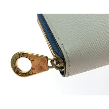  CASTELBAJAC カステルバジャック レディース 長財布 ラウンドファスナー ルル ホワイト×ブルー