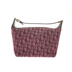 ▼▼ Christian Dior クリスチャンディオール ハンドバッグ CM0093 トロッター柄 ボルドー Bランク