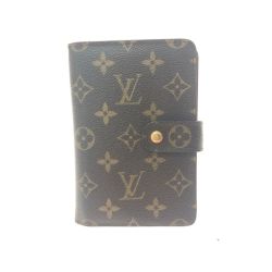 ▼▼ LOUIS VUITTON ルイヴィトン レディース 二つ折り財布 モノグラム ポルトパピエ・ジップ パスケース付 M61207 ブラウン Bランク
