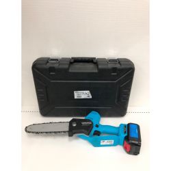 ▼▼ ZEXON 電動工具 コードレス式 21V 充電式ハンディーソー チェーンソー 付属品完備 ケース付 SC-5802 スカイブルー Aランク