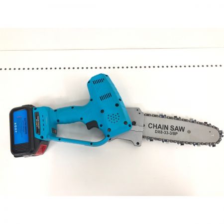  ZEXON 電動工具 コードレス式 21V 充電式ハンディーソー チェーンソー 付属品完備 ケース付 SC-5802 スカイブルー