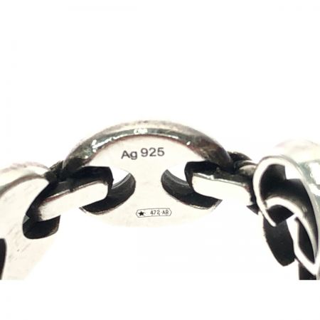  GUCCI グッチ シルバーアクセサリー シルバーリング ダブルG マリーナチェーンリング 14号