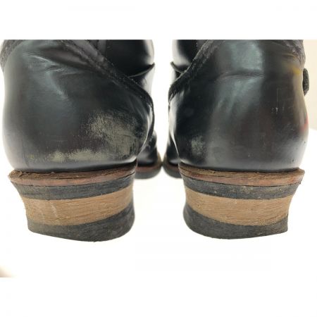  RED WING レッドウィング メンズ エンジニアブーツ 約25cm ソール減り有 D2268 ブラック