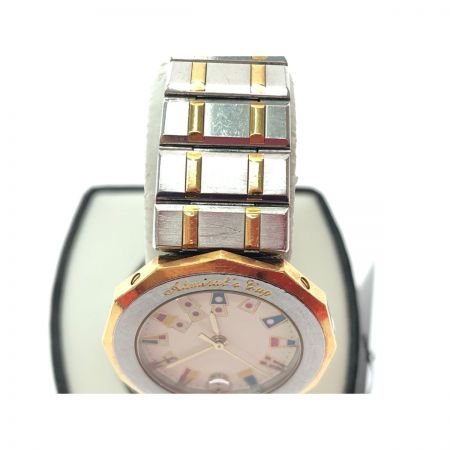  CORUM レディース腕時計 クオーツ アドミラルズカップ YGコンビ 文字盤ひび割れ有 39.610.21V-52