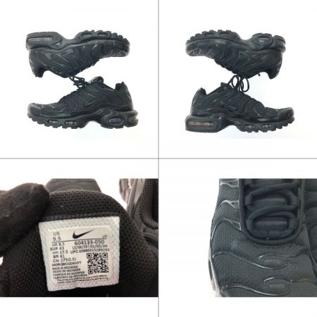  NIKE ナイキ メンズ スニーカー AIR MAX PLUS SIZE 27.5cm 604133-050 ブラック