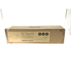 ▼▼ NEUTRAL OUTDOOR ニュートラルアウトドア タープテント TC タープ 4.0 ブラウン NT-TA11 Sランク