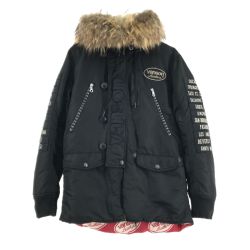 ▼▼ VANSON バンソン モッズコート  SIZE M ブラック Bランク