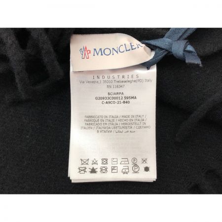  MONCLER モンクレール マフラー G20933C00025 595MA ブラック