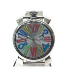 GAGA MILANO ガガミラノ クロノスポーツ 45mm 7010 ブラック×イエロー