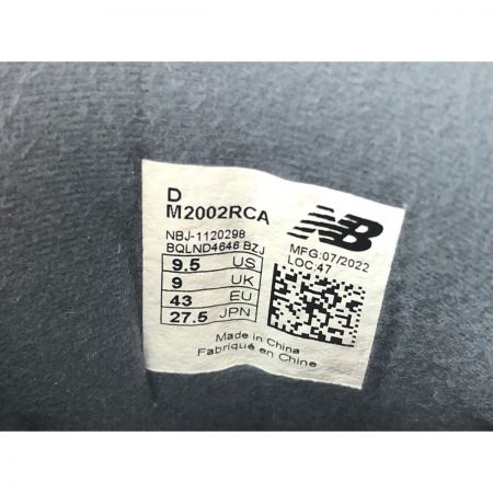  NEW BALANCE ニュー・バランス スニーカー SIZE 27.5cm M2002RCA ネイビー