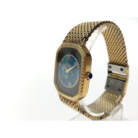  waltham 腕時計 クオーツ シェル文字盤 K12 金張り