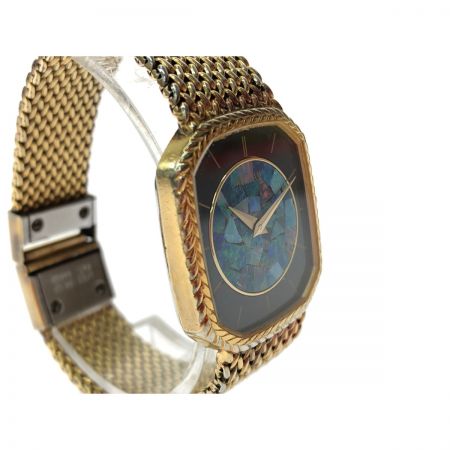  waltham 腕時計 クオーツ シェル文字盤 K12 金張り