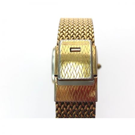  waltham 腕時計 クオーツ シェル文字盤 K12 金張り