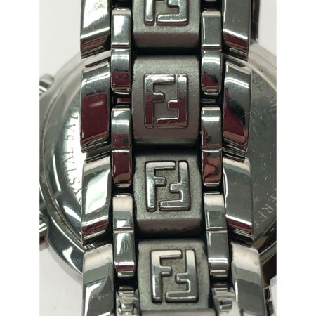  FENDI フェンディ レディース腕時計 クオーツ クロノグラフ バックル緩み有 061-4500L-938 ピンクシェル 