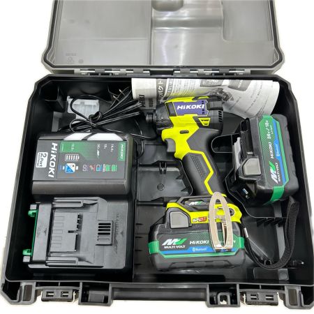 HiKOKI ハイコーキ インパクトドライバ コードレス式 36v 充電器・充電池2個・ケース付 WH36DD(2XHYSZ) イエロー