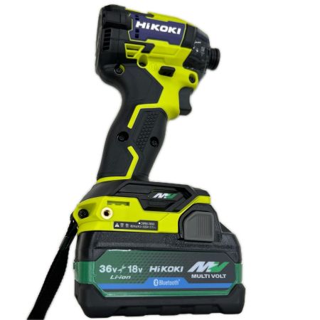 HiKOKI ハイコーキ インパクトドライバ コードレス式 36v 充電器・充電池2個・ケース付 WH36DD(2XHYSZ) イエロー