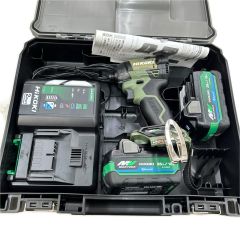 HiKOKI ハイコーキ インパクトドライバ コードレス式 36v 充電器・充電池2個・ケース付 WH36DD(2XHGSZ) グリーン Sランク