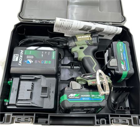HiKOKI ハイコーキ インパクトドライバ コードレス式 36v 充電器・充電池2個・ケース付 WH36DD(2XHGSZ) グリーン