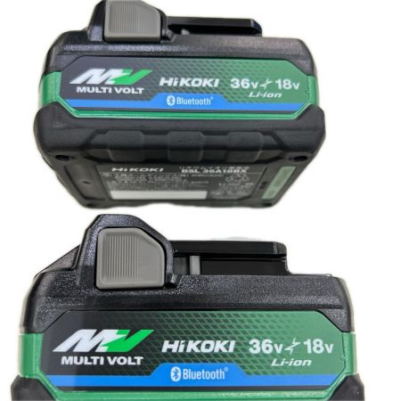 HiKOKI ハイコーキ インパクトドライバ コードレス式 36v 充電器・充電池2個・ケース付 WH36DD(2XHGSZ) グリーン