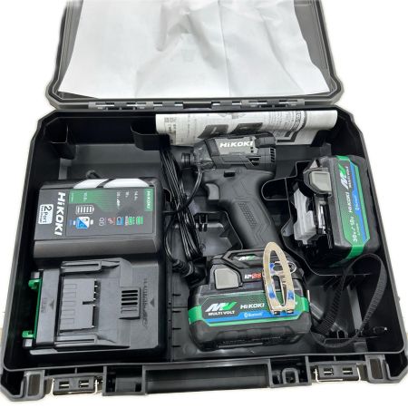 HiKOKI ハイコーキ インパクトドライバ コードレス式 36v 充電器・充電池2個・ケース付 WH36DD(2XHBSZ) ブラック