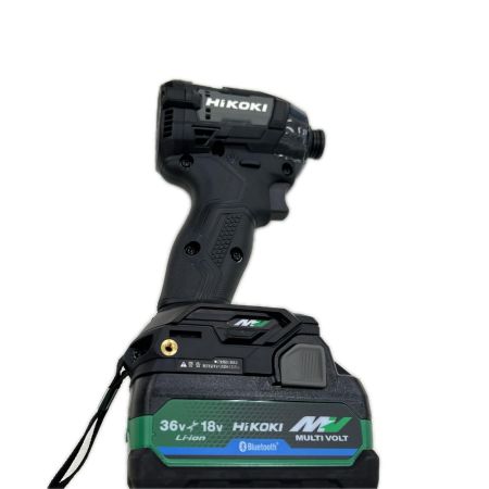 HiKOKI ハイコーキ インパクトドライバ コードレス式 36v 充電器・充電池2個・ケース付 WH36DD(2XHBSZ) ブラック