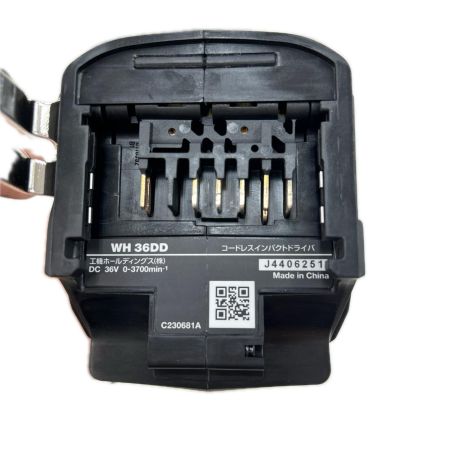 HiKOKI ハイコーキ インパクトドライバ コードレス式 36v 充電器・充電池2個・ケース付 WH36DD(2XHBSZ) ブラック