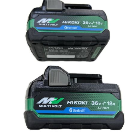 HiKOKI ハイコーキ インパクトドライバ コードレス式 36v 充電器・充電池2個・ケース付 WH36DD(2XHBSZ) ブラック