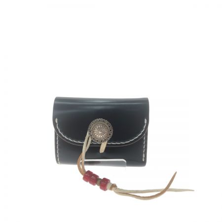  bead-ya メンズ コンパクトウォレット CPウォレット TYPE II コードバン ハンドメイド 手縫い ブラック