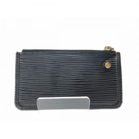  LOUIS VUITTON ルイヴィトン ユニセックス コインケース エピ ポシェットクレ キーリング欠損 M63802 ノワール