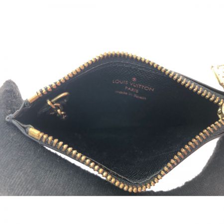  LOUIS VUITTON ルイヴィトン ユニセックス コインケース エピ ポシェットクレ キーリング欠損 M63802 ノワール