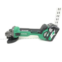 ▼▼ HiKOKI ハイコーキ ディスクグラインダー 充電器・充電池1個・ケース付 G3610DA XP グリーン Aランク