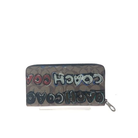 COACH コーチ レディース 長財布 ラウンドファスナー シグネチャー MintSerf  CM837 マルチカラー